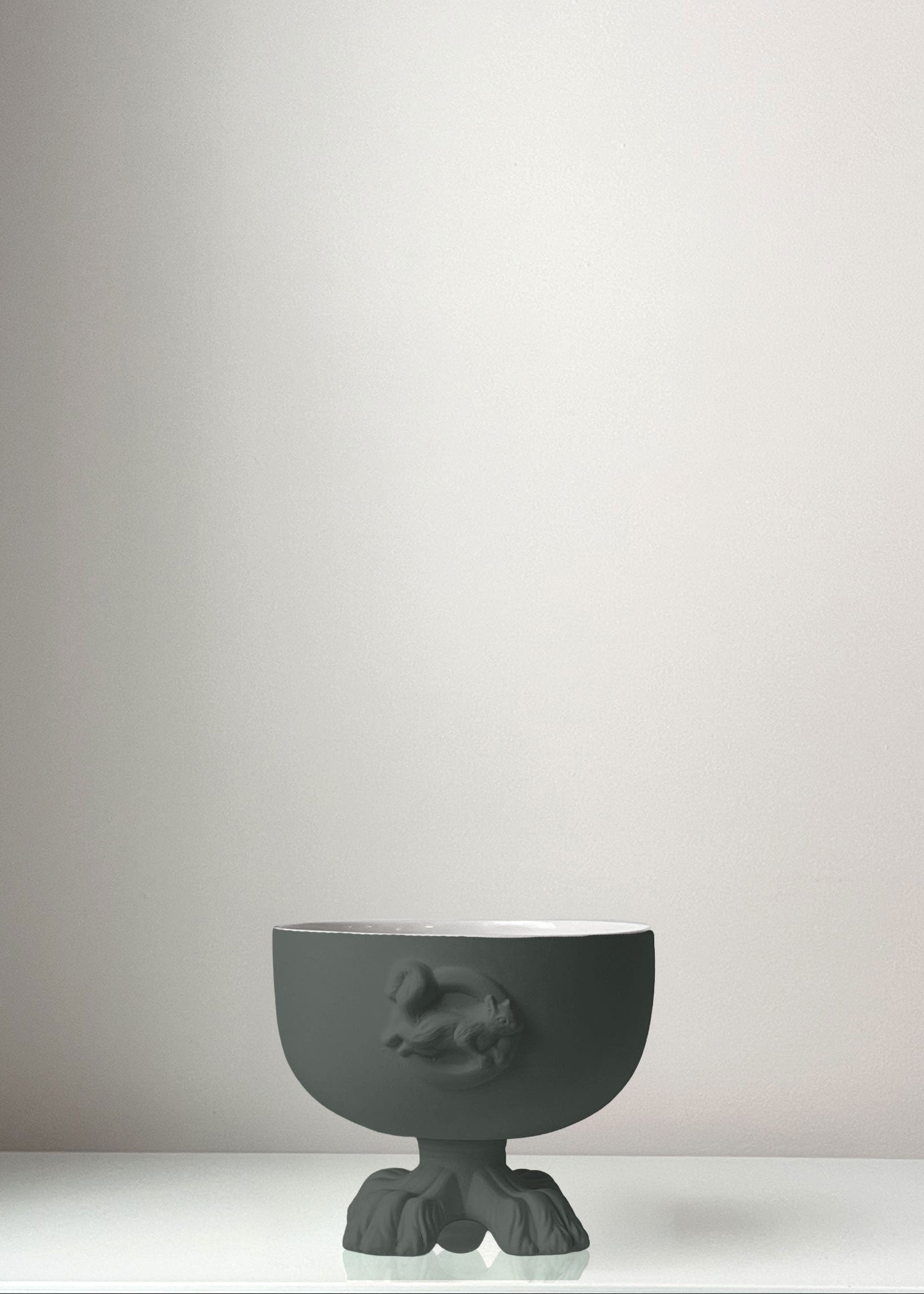 Le Bow Wow Dog Bowl - Obsidian