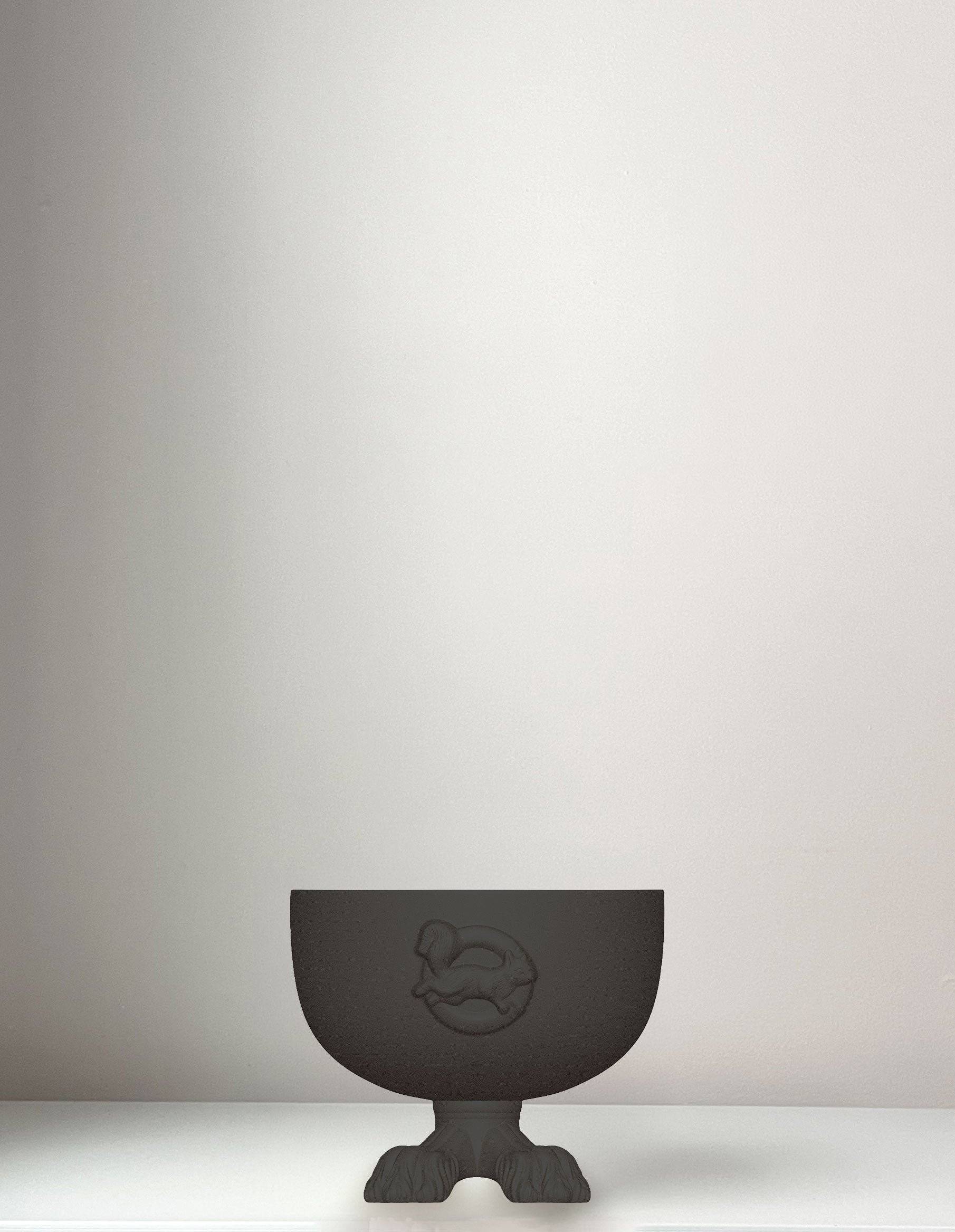 Le Bow Wow Dog Bowl - Obsidian