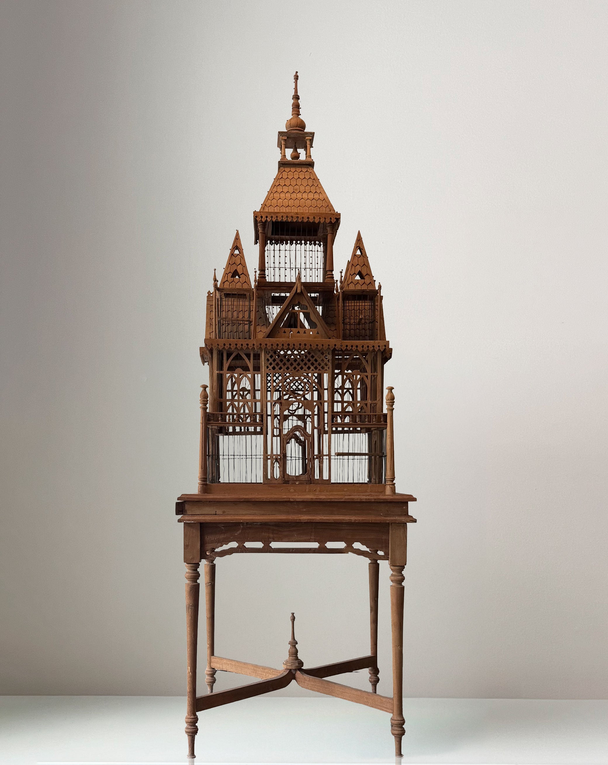 Architectural Aviary & Table Stand