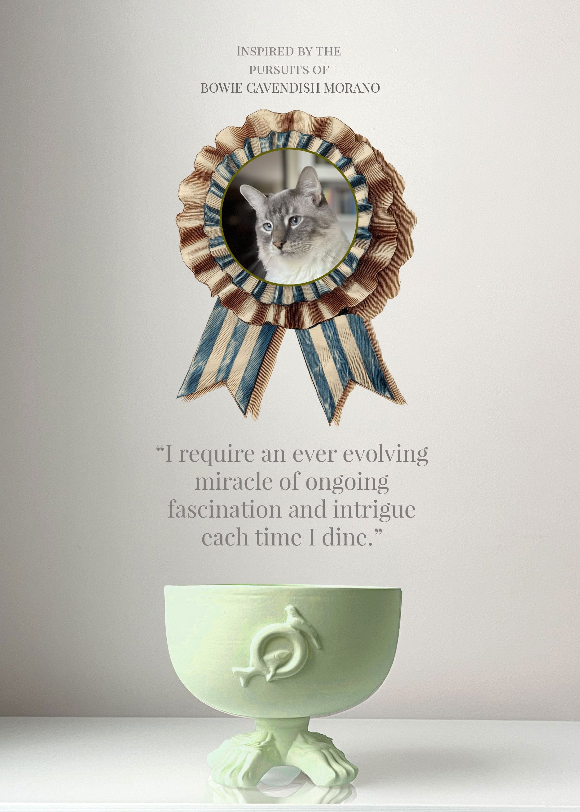 Le Meow Cat Bowl - Jade