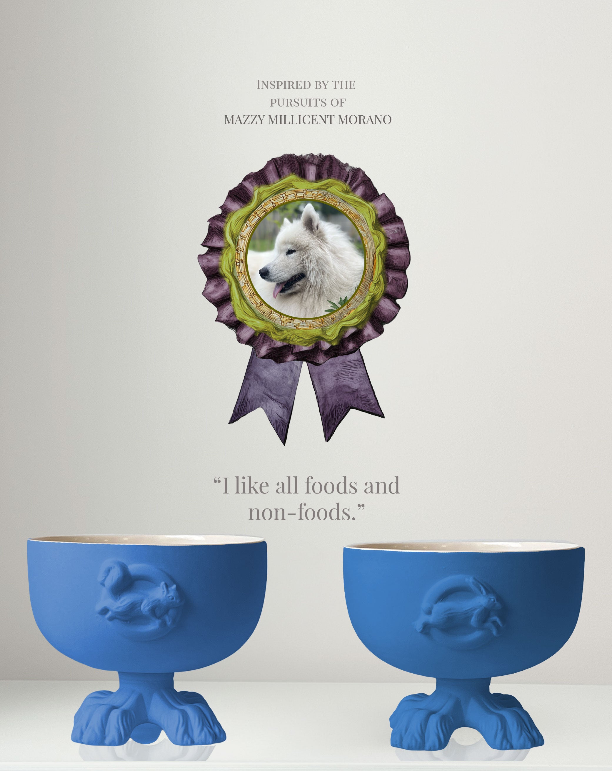 Le Bow Wow Dog Bowl - Sodalite