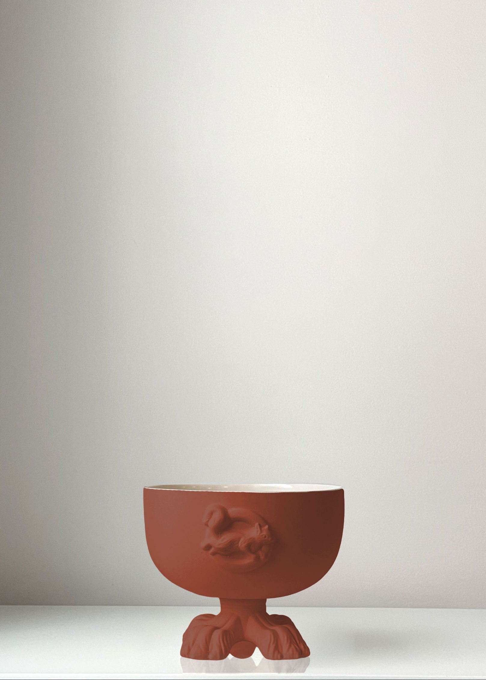 Le Bow Wow Dog Bowl - Cinnabar