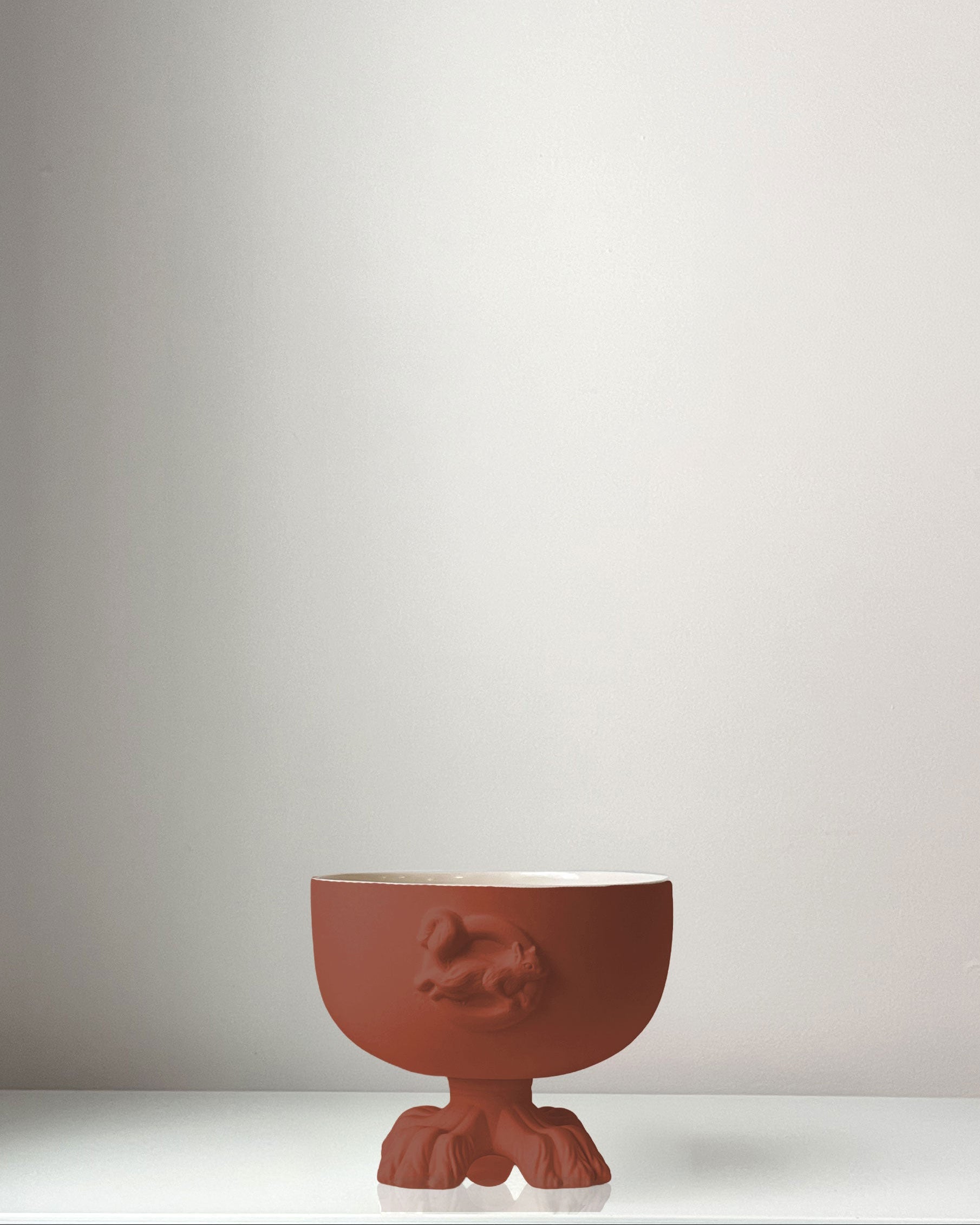 Le Bow Wow Dog Bowl - Cinnabar
