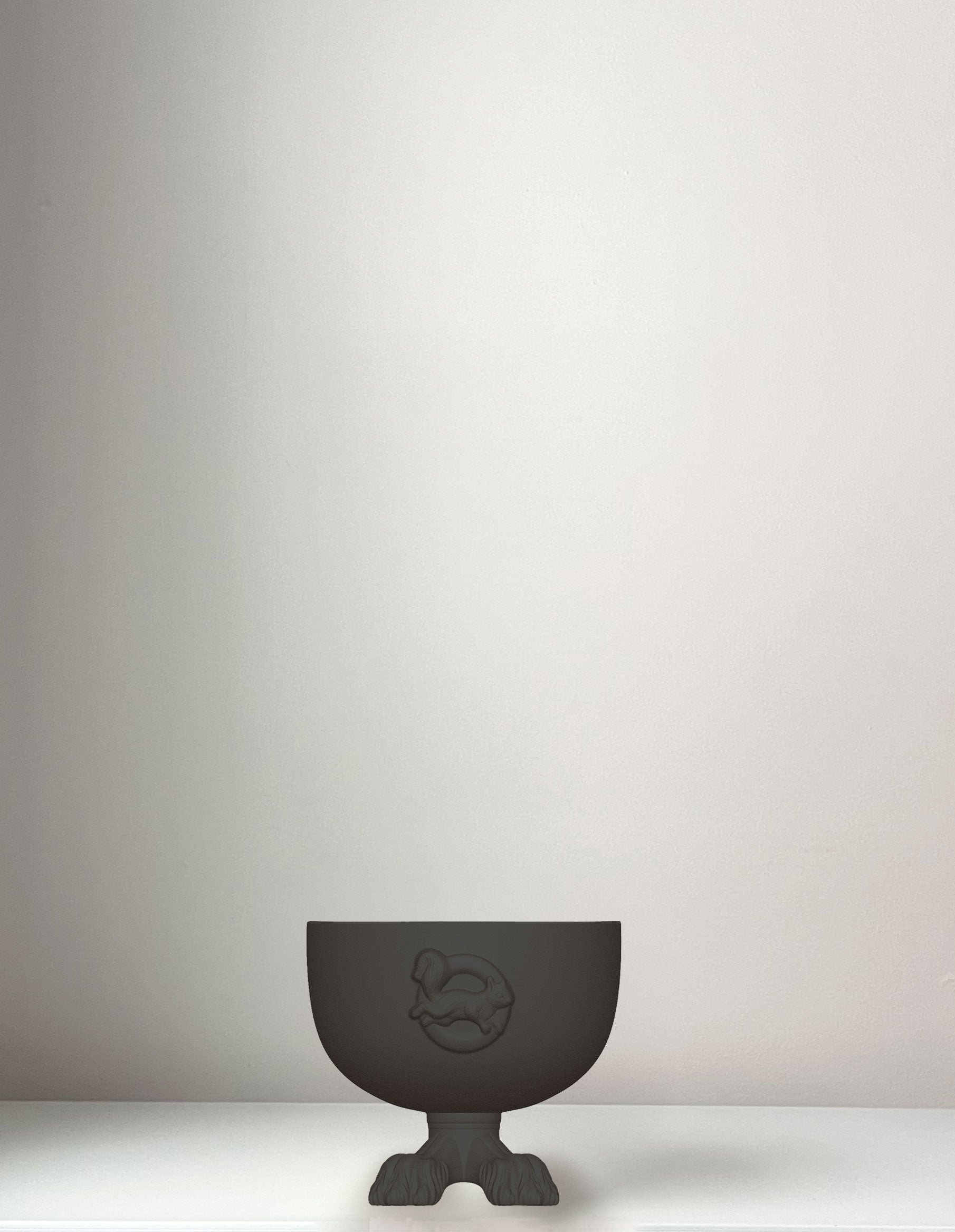 Le Bow Wow Dog Bowl - Obsidian