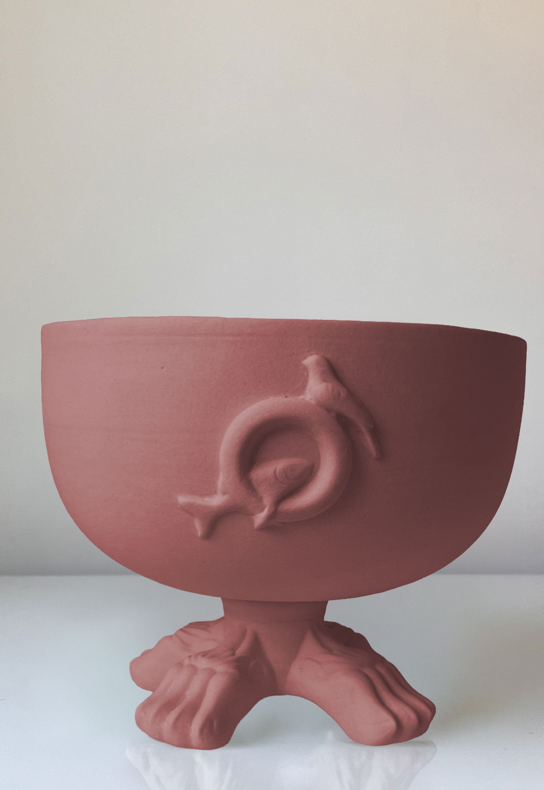 Le Meow Cat Bowl - Cinnabar