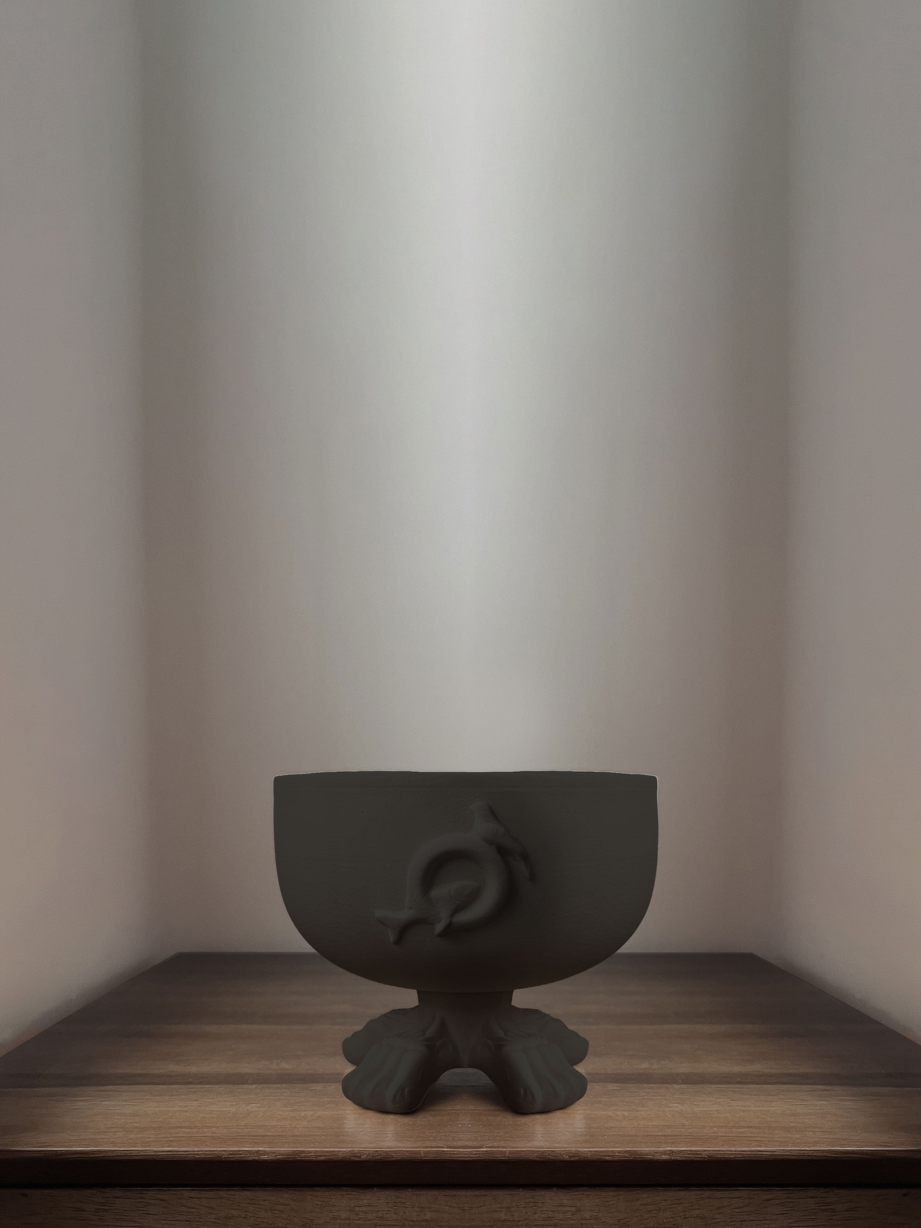 Le Meow Cat Bowl - Obsidian